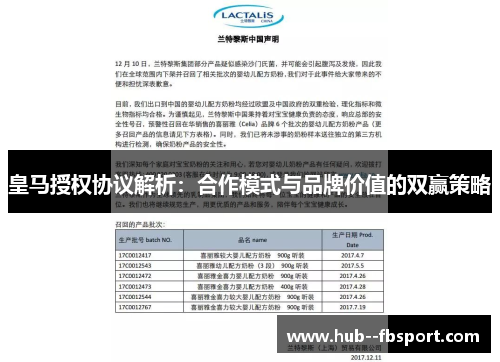 皇马授权协议解析:合作模式与品牌价值的双赢策略 皇马授权协议解析:合作模式与品牌价值的双赢策略